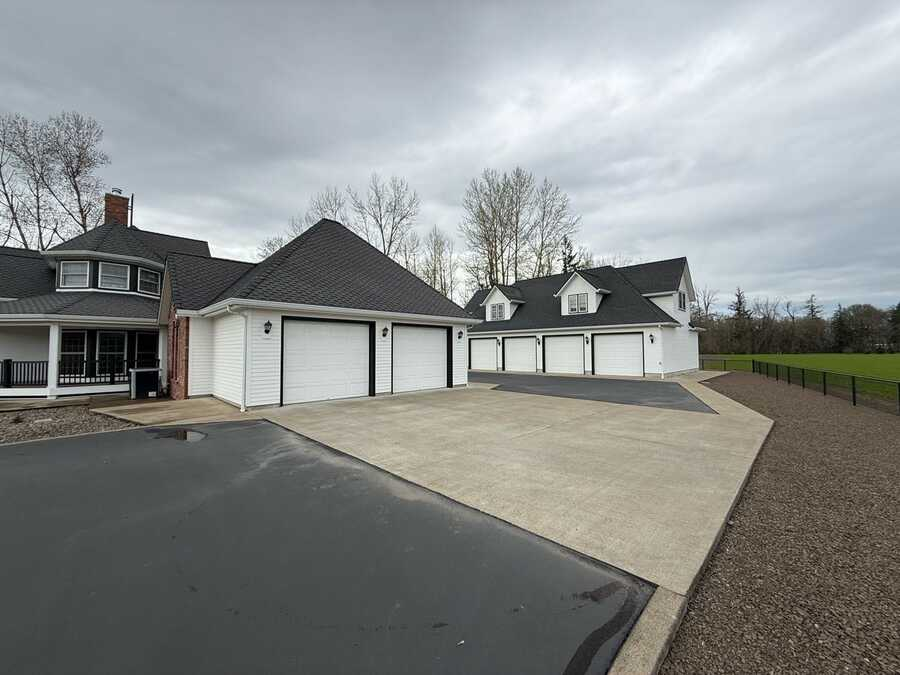 Clean residential driveway